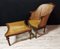 Louis XVI Lounge Chair with Footstool, Set of 2 1