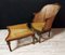 Louis XVI Lounge Chair with Footstool, Set of 2 8