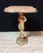 Small Painted Wood Cherub Pedestal Table 1