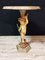 Small Painted Wood Cherub Pedestal Table 5