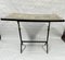 Folding Coffee Table in Painted Metal & Ebonized Wood, 1960s, Image 1