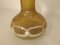 Helle bernsteinfarbene Vase aus geblasenem Muranoglas mit Details aus Blattsilber & Milchglas, 1960er 3