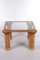 Vintage French Coffee Table in Bamboo with Glass, 1970s 2