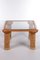 Vintage French Coffee Table in Bamboo with Glass, 1970s 3