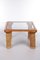 Vintage French Coffee Table in Bamboo with Glass, 1970s 4