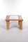 Vintage French Coffee Table in Bamboo with Glass, 1970s, Image 1