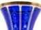 Handgefertigte böhmische Vintage Vase aus vergoldetem Glas 2