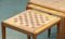 Tavolini ad incastro in legno di quercia intarsiato, anni '60, set di 3, Immagine 7