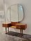 Mid-Century Art Deco Style Walnut & Brass Dressing Table by A.A. Patijn for Zijlstra Joure 1