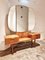 Mid-Century Art Deco Style Walnut & Brass Dressing Table by A.A. Patijn for Zijlstra Joure 7