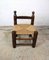 Brutalist Low Chairs in the Style of Charles Dudouyt, Set of 2 5