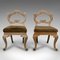 Antique French Victorian Side Chairs, Set of 2 2