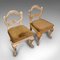 Antike französische viktorianische Beistellstühle, 2er Set 8
