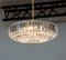 Large Chandelier in Brass with Faceted Crystals from Bakalowits Vienna, 1960s 8