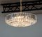 Large Chandelier in Brass with Faceted Crystals from Bakalowits Vienna, 1960s, Image 8