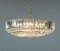 Large Chandelier in Brass with Faceted Crystals from Bakalowits Vienna, 1960s, Image 5
