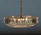 Large Chandelier in Brass with Faceted Crystals from Bakalowits Vienna, 1960s 6