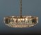 Large Chandelier in Brass with Faceted Crystals from Bakalowits Vienna, 1960s, Image 6