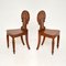 Antique William IV Hall Chairs in Mahogany, Set of 2 3