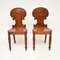 Antique William IV Hall Chairs in Mahogany, Set of 2 2