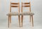 Mid-Century Dining Chairs in Light Beige, Czechoslovakia, 1970s, Set of 2 3