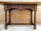 Victorian Style Carved Walnut Convertible Console or Dining Table 2