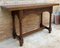 Victorian Style Carved Walnut Convertible Console or Dining Table, Image 12