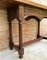 Victorian Style Carved Walnut Convertible Console or Dining Table, Image 6