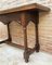 Victorian Style Carved Walnut Convertible Console or Dining Table 4