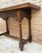 Victorian Style Carved Walnut Convertible Console or Dining Table, Image 4