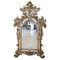 Large Antique Wall Mirror in Carved and Gilded Wood, 1750s 1