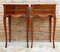 20th Century French Nightstands with Two-Drawer & Cabriole Legs, Set of 2 1