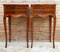 20th Century French Nightstands with Two-Drawer & Cabriole Legs, Set of 2, Image 1