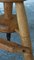 Taburete ajustable francés antiguo de madera, Imagen 6