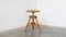 Antique French Adjustable Stool in Wood, Image 1