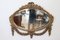 Oval Wall Mirror in Carved and Gilded Wood, 1930s 6