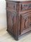 Credenza antica in legno di noce massiccio con portapiatti, fine XIX secolo, Immagine 8