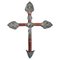 Antique Jesus Christ on the Wood Cross in Silver, 1880s, Image 1