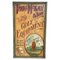 Cartel publicitario vintage de madera pintada a mano, años 20, Imagen 1