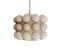 Scandinavian Mid-Century Modern Gray Hanging Lamp in Opal Bubble Glass by Helena Tynell, 1960s, Image 3
