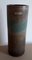 Vintage Green and Brown Ceramic Rod Vase from Ceramano, 1970s 1