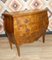 Antique Bulb Chest of Drawers with Intarsia 3