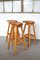 Vintage Dutch Pine Barstools by Rainer Daumiller, Set of 3, Image 4