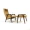 Dutch Ruster Chair and Footstool by Yngve Ekström for Pastoe, 1950s, Image 3