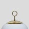 Glass & Brass Table Lamps in Style of Stilnovo, Set of 2 2