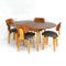 Dutch Birch Plywood TB05 / SB02 Dining Set by Cees Braakman for Pastoe, 1950s 5