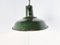 Vintage Industrial Pendant Light in Dark Green Enamel, 1960s, Image 4