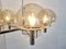 Vintage Italian Chandelier in Glass and Chrome by Gaetano Sciolari, 1970s 4