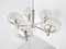 Vintage Italian Chandelier in Glass and Chrome by Gaetano Sciolari, 1970s, Image 5