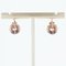 Antique French Earrings in 18K Rose Gold with Natural Pearl 7